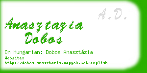 anasztazia dobos business card