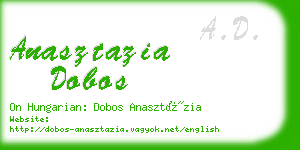 anasztazia dobos business card